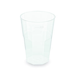 Mehrwegbecher Cocktail transparent PP Eichstrich 0,3 l Ø 8 cm 