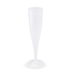 Mehrwegbecher Pfandbecher Sektglas transparent PP Eichstrich 0,1 l  