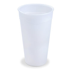 Mehrwegbecher transparent milchig transluzent Eichstrich 500ml Ø 90mm 