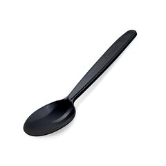 Mehrweg Kaffeelöffel 13 cm schwarz wiederverwendbar 125 Waschzyklen PP 