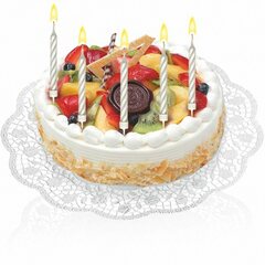 Preview: Geburtstagskerzen groß 80mm mit Halter 