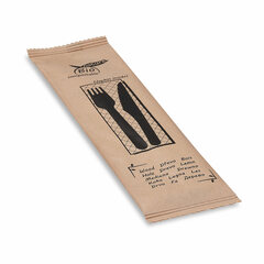 Bestecksets aus Holz biologisch abbaubar 4-teilig hygienisch verpackt 