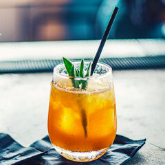 Preview: Trinkhalme aus Bio-Komposit schwarz 210 mm Ø 6 mm 