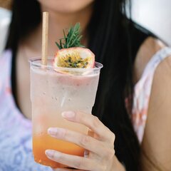 Preview: Trinkhalme aus BIO-Komposit JUMBO kraft braun 14 cm Ø 8 mm 