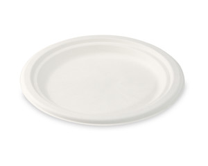 Bio Desserteller Kuchenteller Salatteller rund aus Zuckerrohr Ø 17.5 cm 