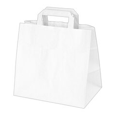 GASTRO Papiertragetaschen 25 x 26 x 17 cm mit EAN-Code weiß 
