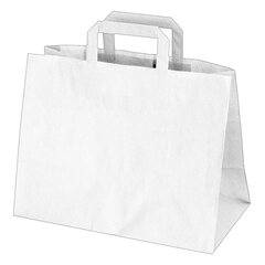 GASTRO Papiertragetaschen 27 x 32 x 16 cm mit EAN-Code weiß 