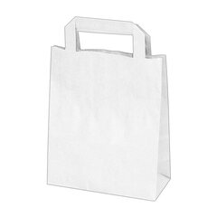 GASTRO Papiertragetaschen 22 x 18 x 8 cm mit EAN-Code weiss 