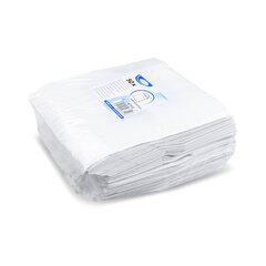 Preview: GASTRO Papiertragetaschen 22 x 18 x 8 cm mit EAN-Code weiss 