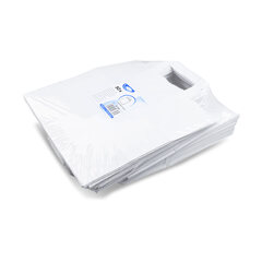 Preview: GASTRO Papiertragetaschen 25 x 26 x 17 cm mit EAN-Code weiss 