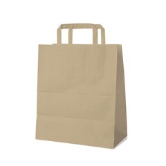 GASTRO Papiertragetaschen 32 x 26 x 14 cm mit EAN-Code braun 