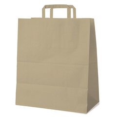 GASTRO Papiertragetaschen 45+17 x 48 cm mit EAN-Code braun 