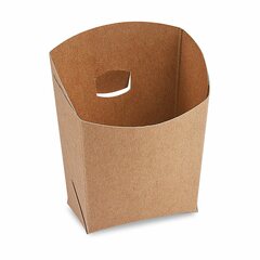 BIONATURE Snackbecher kraft braun mit Fettbarriere 100g 7x9x9cm 