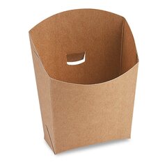 BIONATURE Snackbecher kraft braun mit Fettbarriere 150g - 6,5x11x12,5cm 