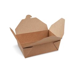 BIONATURE Food Boxen To GO 'M' 1000ml kraft PE 150x120x48mm fettdicht 