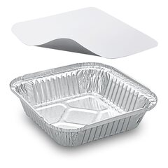 Alu-Servierschale Aluschale Gefrierschale eckig 500ml inkl. Deckel 