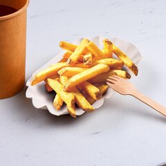 Preview: BIONATURE Pappschalen aus Frischfaser oval 17,5 x 10 x 3 cm fettdicht 