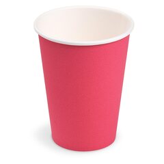 Getränkebecher Party/Pappbecher fuchsia 240ml Ø 74mm 