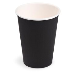 Getränkebecher Party/Pappbecher schwarz 240ml Ø 74mm 