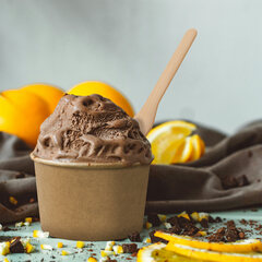 Preview: Bambuseislöffel aus Bambus 9,5 cm umweltfreundlich 