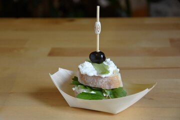 Preview: Fingerfood-Spieße aus Bambus NATUR 120 mm stabil und splitterfrei 