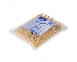 Preview: Fingerfood-Spieße aus Bambus NATUR 120 mm stabil und splitterfrei 