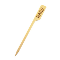 Foodmarker Steakmarker aus Bambus RARE 90 mm 