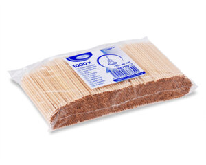 Preview: Holzspieße Ø 2,5 x 80 mm für BBQ Grillen Fingerfood Rohkost 