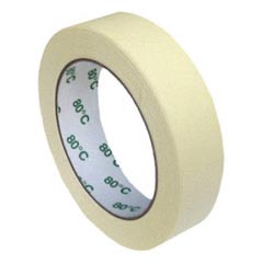 (EUR 0,02/m-EUR 0,03/m) Kreppband Montageband PLUS bis 80° C beige 25mm x 50m