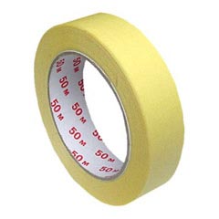 9x Kreppband Kreppklebeband Abdeckband CLASSIC gelb 25mm x 50m