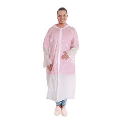 Besucherkittel Regenmantel mit Kapuze 