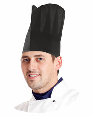 Kochmütze aus Papier schwarz 