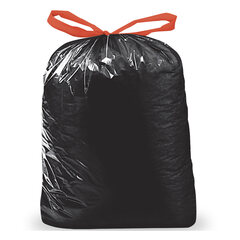 Müllsäcke mit Zugband 120 Liter LDPE 70 x 100 cm schwarz 