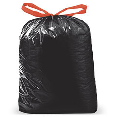 Müllsäcke mit Zugband 120 Liter LDPE 70 x 100 cm schwarz 