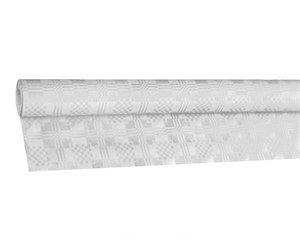 VEPATIM 1 Rolle Damasttischdecke Tischtuch aus Papier 1,00m x 100m weiß