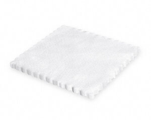 Dessertdeckchen Untersetzter Tischdeko 17 x 17 cm Tissue-Deckchen weiß 