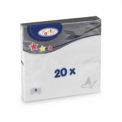 Preview: Servietten 33 x 33 cm 1/4 Falz 3-lagig weiß 