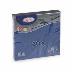 Preview: Servietten 33 x 33 cm 1/4-Falz 3-lagig dunkelblau 