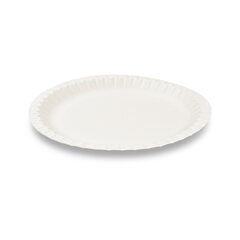 BIONATURE Pappteller aus Frischfaser rund Ø18cm fettdicht weiß 