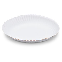 BIONATURE Pappteller FSC Mix rund tief Ø22cm fettdicht weiß 