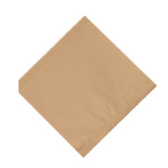 Preview: Hamburger Beutel braun 16 x 16 cm oben und 1x seitlich offen 