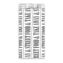 Papierbeutel FSC MIX fettdicht weiß mit Druck "Street Food & take away" 8+4 x 17 cm 