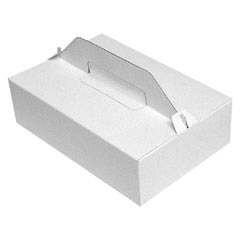 Tragebox für Tortenstücke und Kuchenstücke 27x18x8cm weiß 