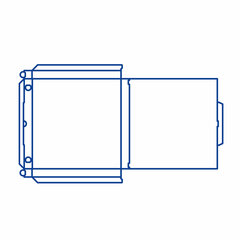 Preview: Pizzakarton aus Mikrowellpappe mit neutralem Motiv 24 x 24 x 3 cm 