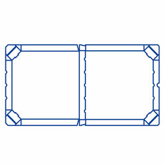 Preview: Pizzakarton -extra stark- weiß 32 x 32 x 3 cm 