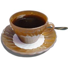 Preview: Tassendeckchen Tassenuntersetzer rund weiß Ø 13 cm 