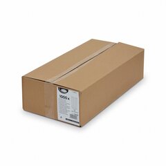 Preview: Papierfaltenbeutel Papiertüten mit Fenster braun 22+5 x 34cm Brotlaib 