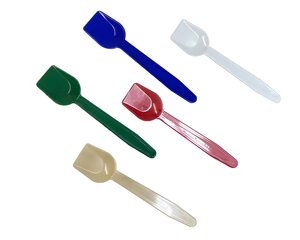 VEPATIM 100 Eislöffel bunt 90mm mehrfach verwendbar farbig sortiert 