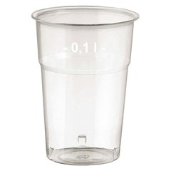 Brillant klare Trinkgläser 100ml mit Füllstrich Ø 57 mm 