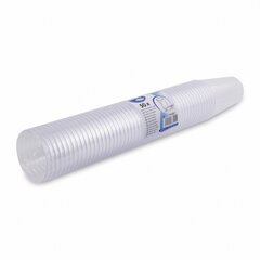 Preview: Trinkglas Trinkbecher Plastikbecher glasklar mit Eichstrich bei 250ml 